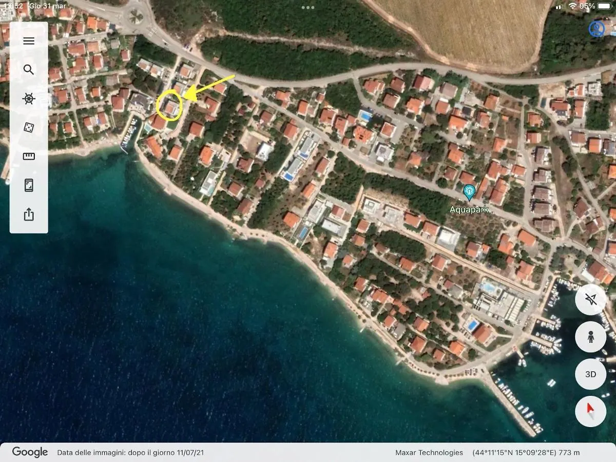 Apartment Luce Marina Petrcane 0*,  Croatia
